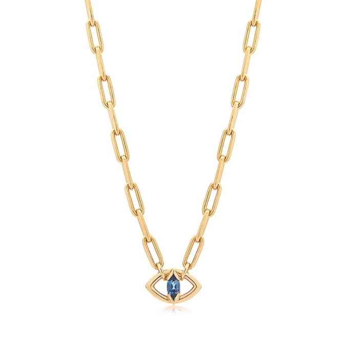 Evil Eye Gold Plated Necklace 